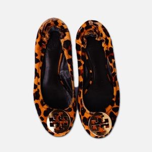 TORY BURCH Reva Flats - Leopard - Size 9